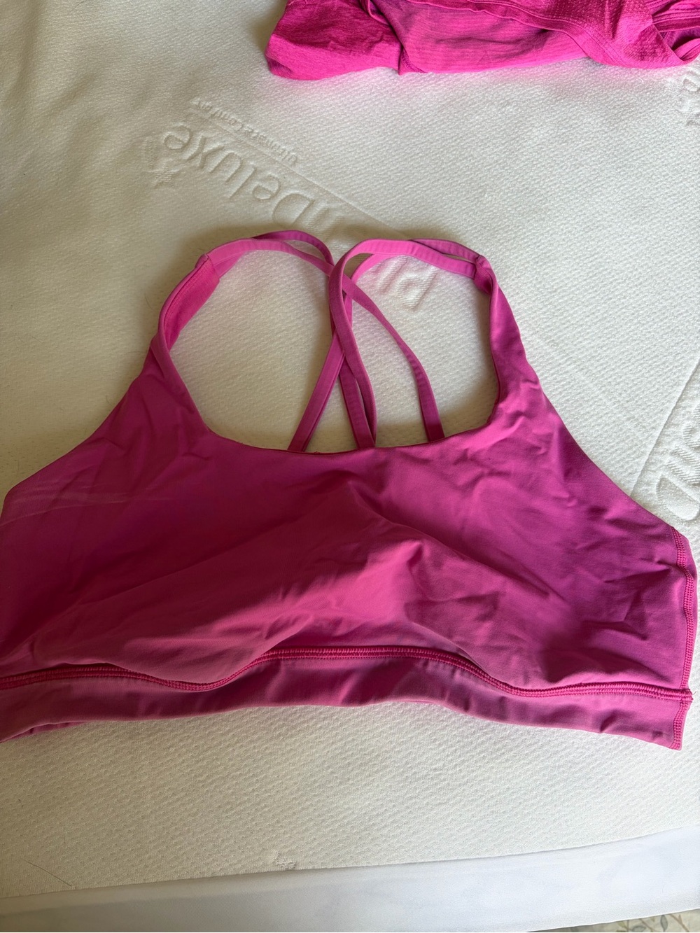 lululemon athletica Bright Pink Strappy Sports Bra
